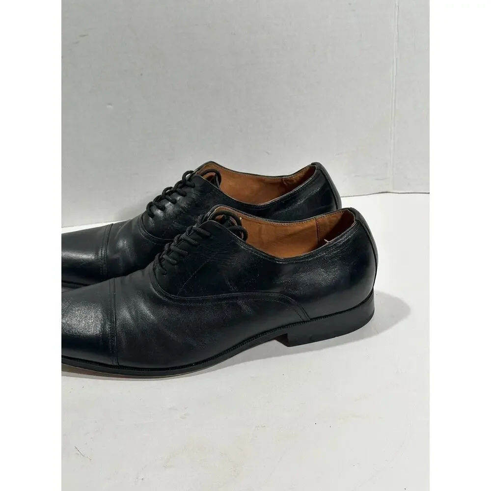 Florsheim‎ Shoes Mens 11 Corbetta Cap Toe Oxford 14180-001 Black Leather Lace Up